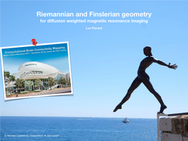 Riemannian and Finslerian Geometry for Diﬀusion Weighted Magnetic Resonance Imaging