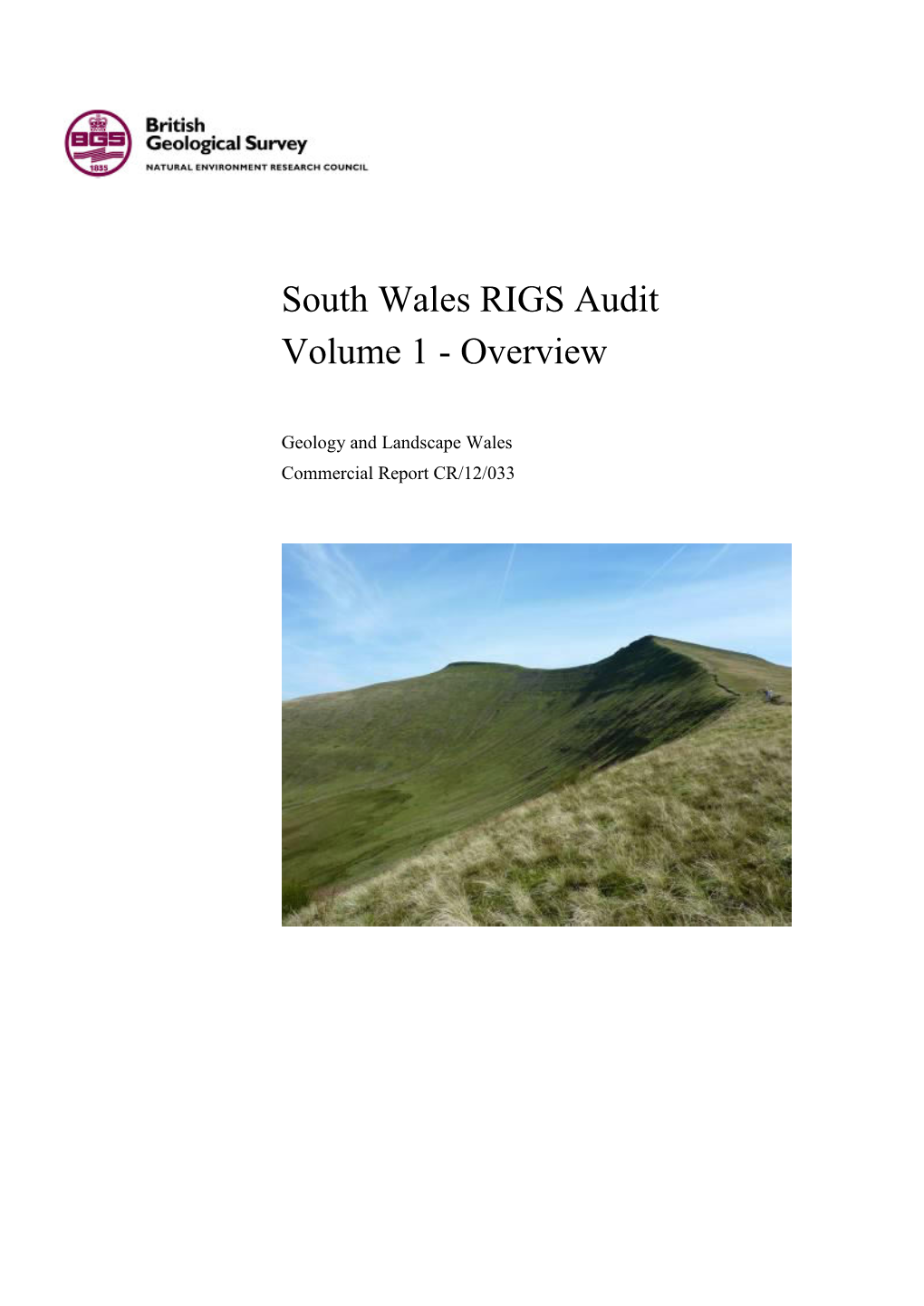 South Wales Regionally Important Geological Sites Audit March 2012
