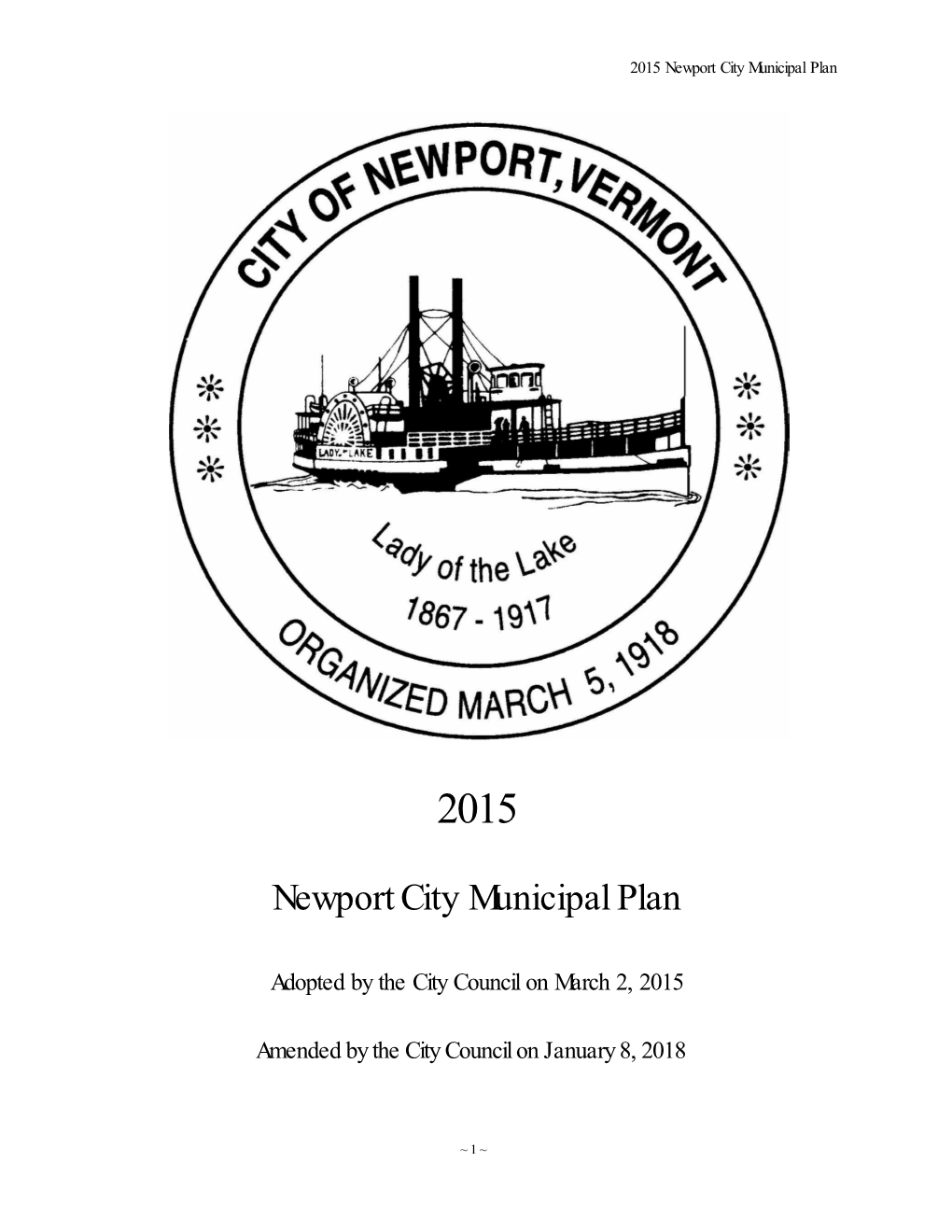 Newport City Municipal Plan