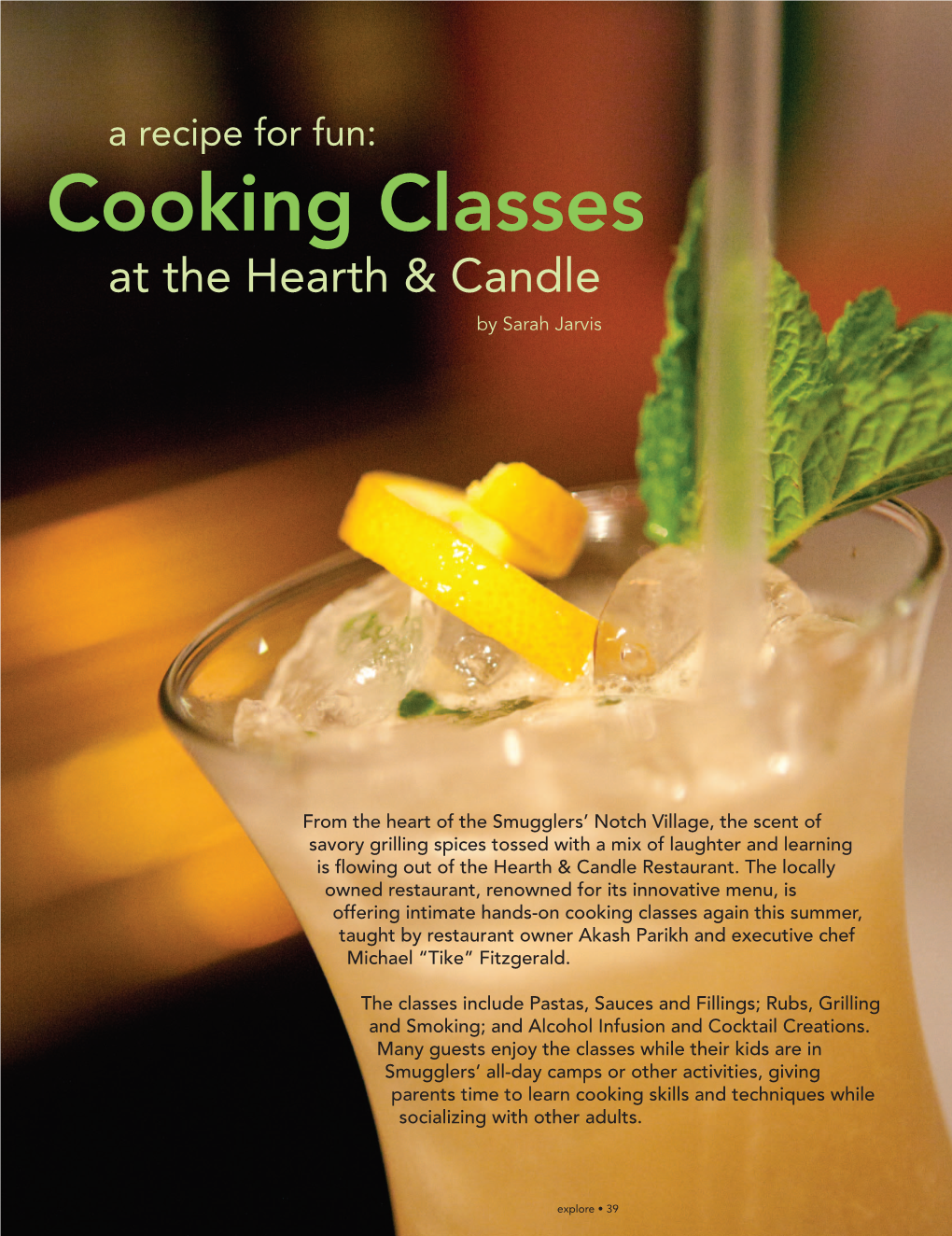 Cooking Classes at the Hearth & Candle by Sarah Jarvis