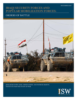 Iraqi Security Forces and Popular Mobilization Forces: Orders of Battle