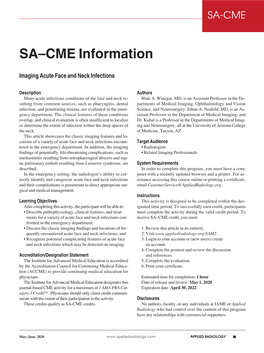 SA–CME Information