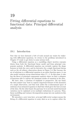 Fitting Differential Equations to Functional Data: Principal Differential Analysis
