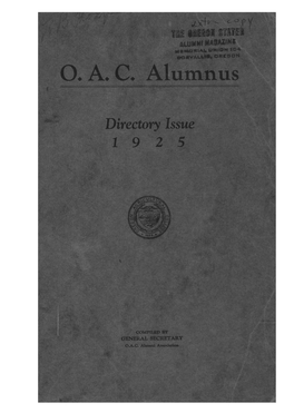 0. A. C. Alumnus