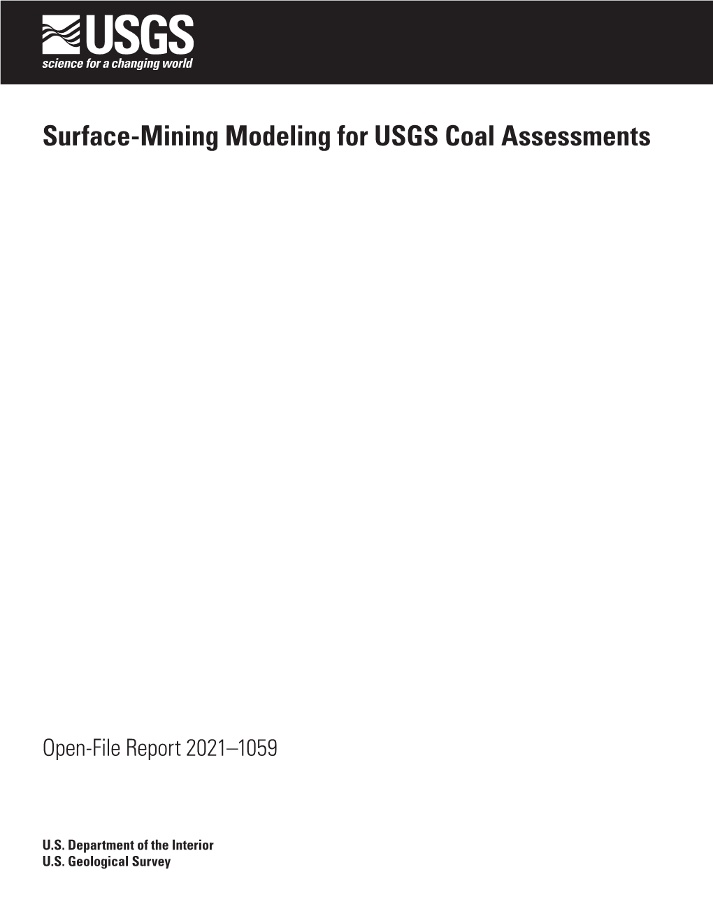 Surface-Mining Modeling for USGS Coal Assessments