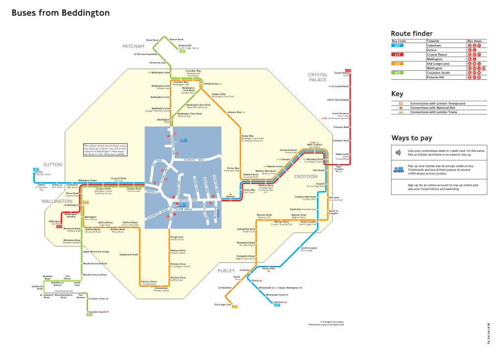 Buses from Beddington