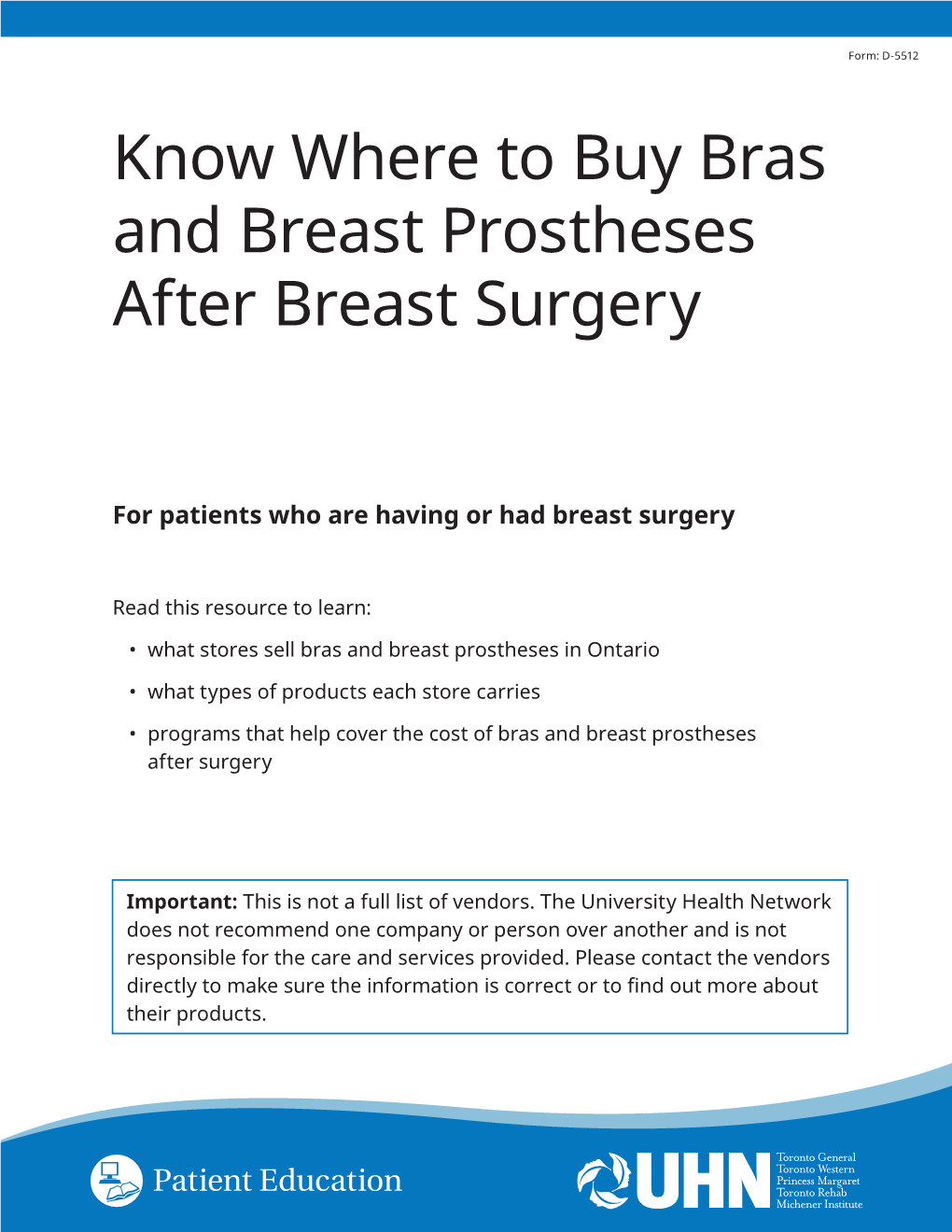 Know Where to Buy Bras and Breast Prostheses After Breast Surgery