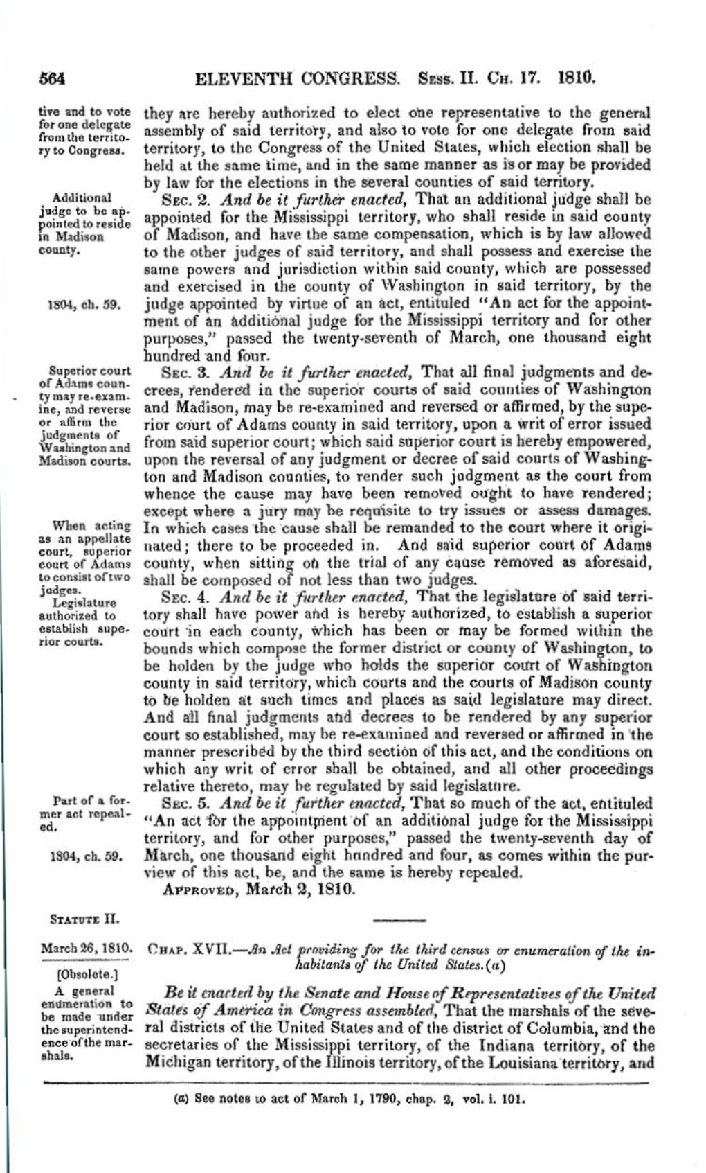 Census Act of 1810