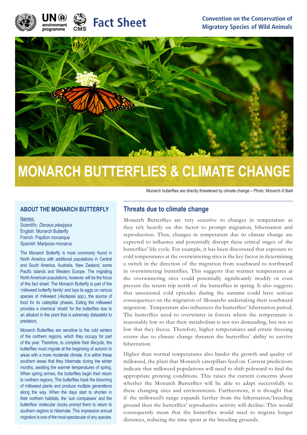 Monarch Butterflies & Climate Change