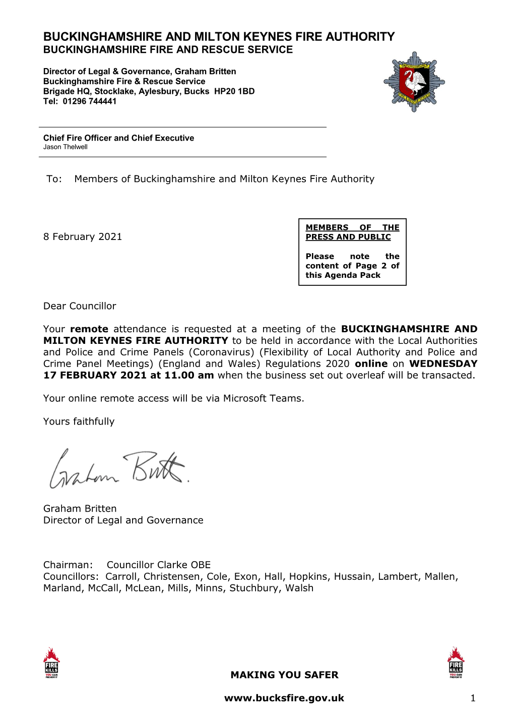 (Public Pack)Agenda Document for Buckinghamshire & Milton Keynes