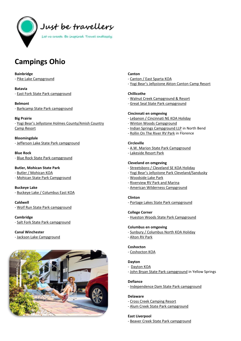 Campings Ohio