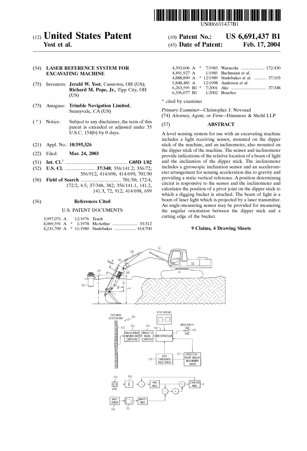 (12) United States Patent (10) Patent No.: US 6,691,437 B1 Yost Et Al