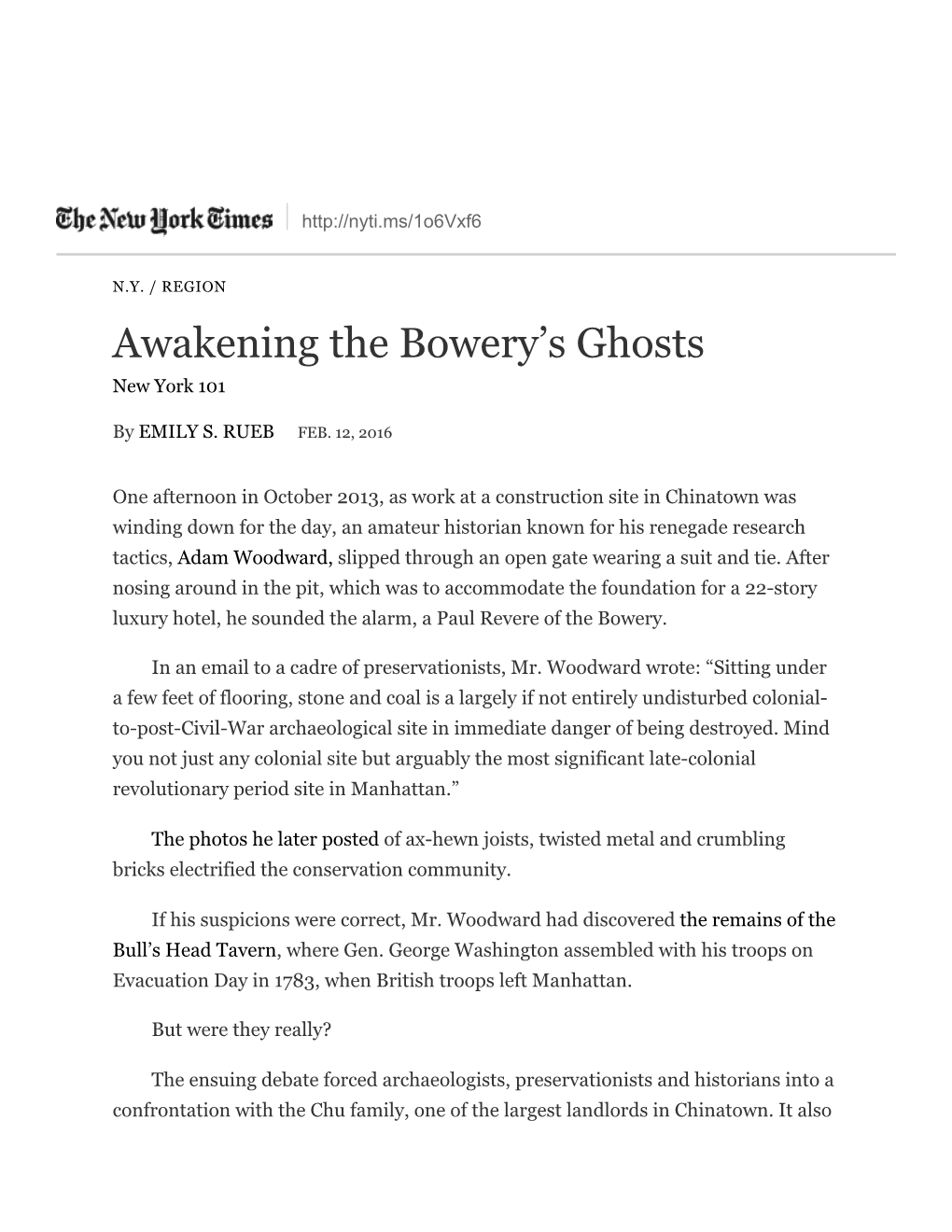 Awakening the Bowery's Ghosts