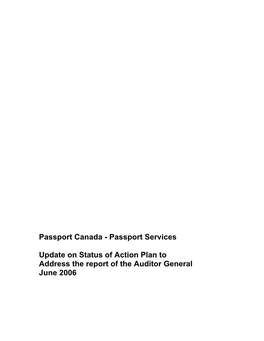 Passport Canada - Passport Services