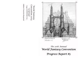 World Fantasy Convention Progress Report #3