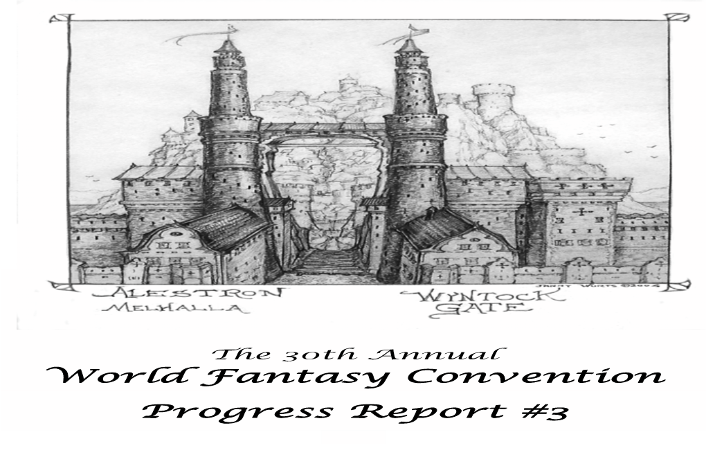 World Fantasy Convention Progress Report #3