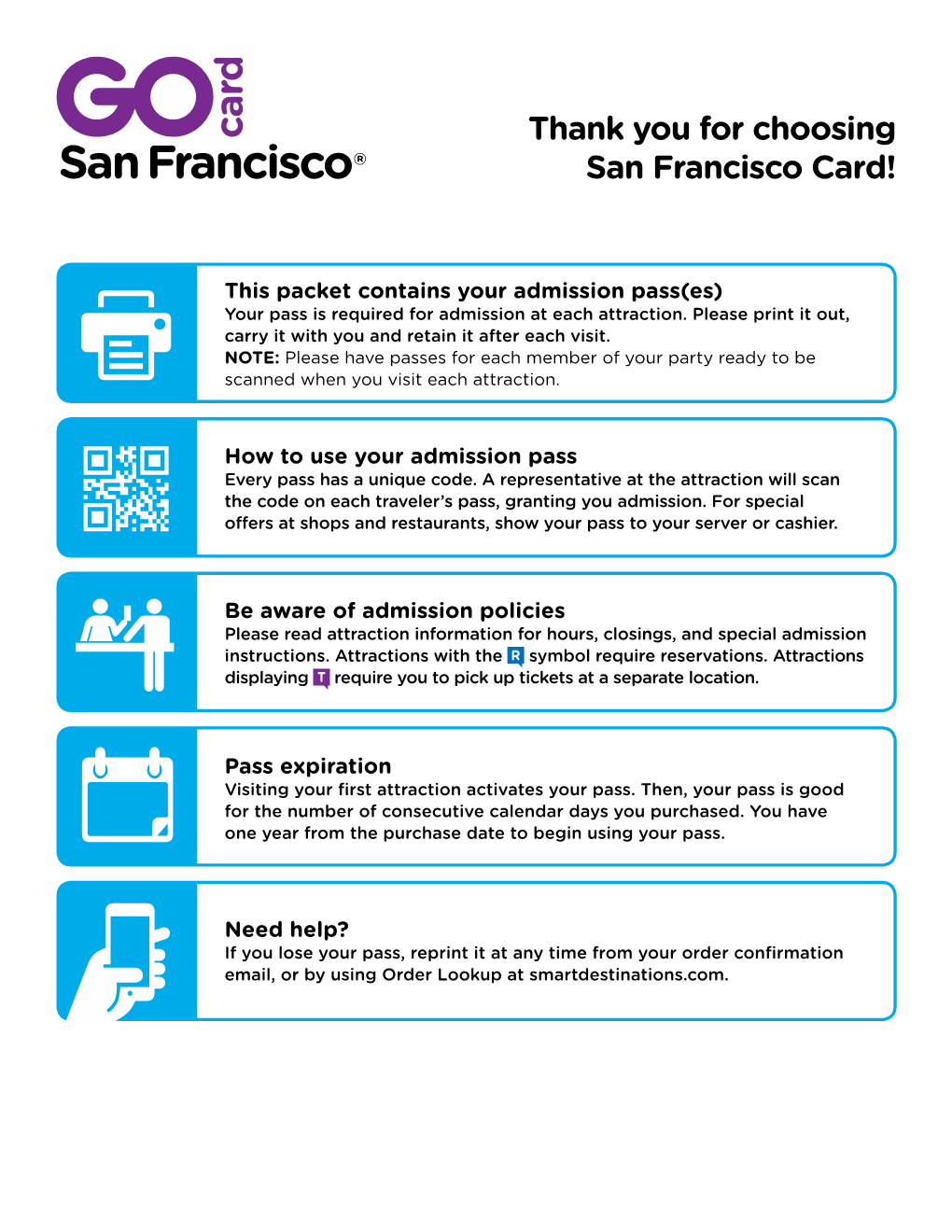 Thank You for Choosing San Francisco Card!