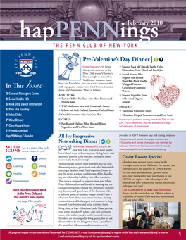 Events Events at the Penn CLUB