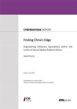 Finding China's Edge. Engineering