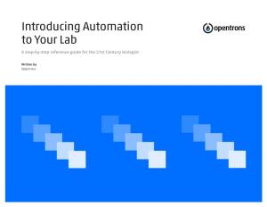 Introducing Automation to Your Lab