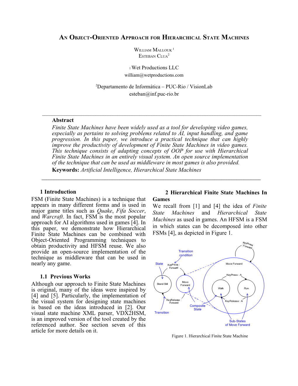 An Object-Oriented Approach for Hierarchical State Machines