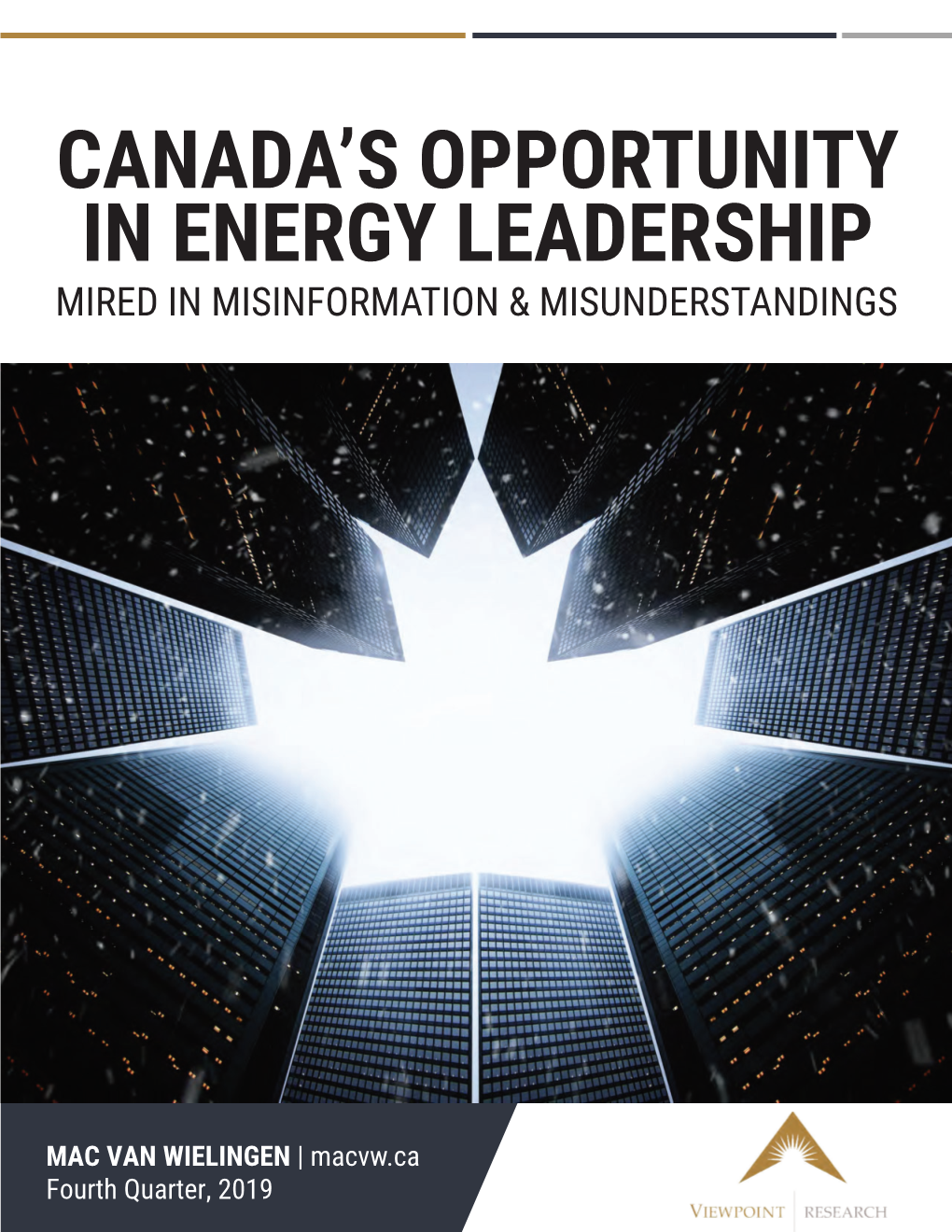 Canada's Opportunity in Energy Leadership