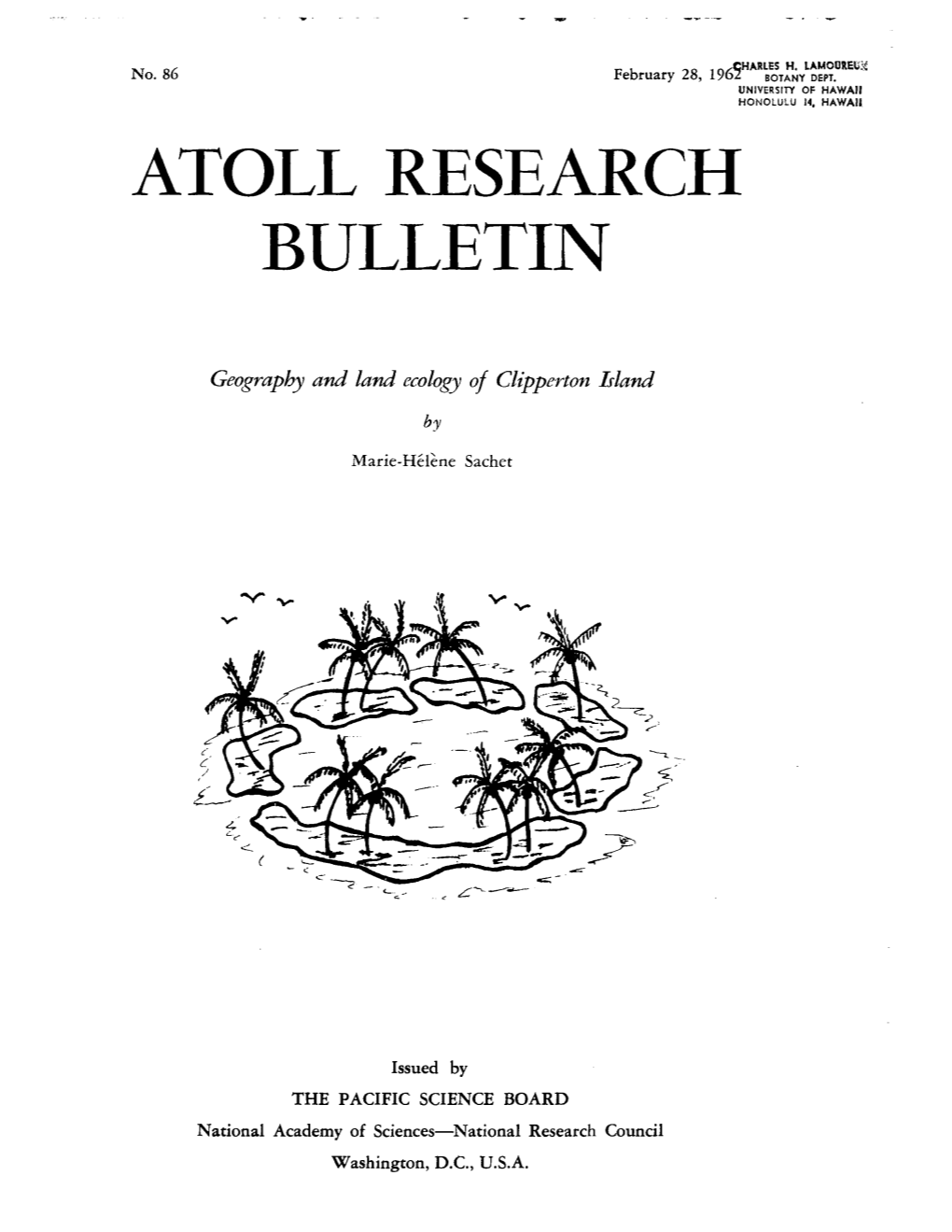 Atoll Research Bulletin