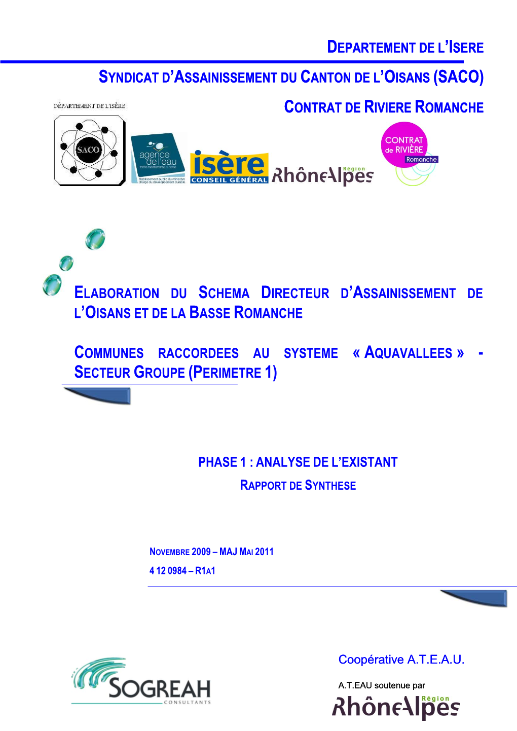 Elaboration Du Schema Directeur D'assainissement De