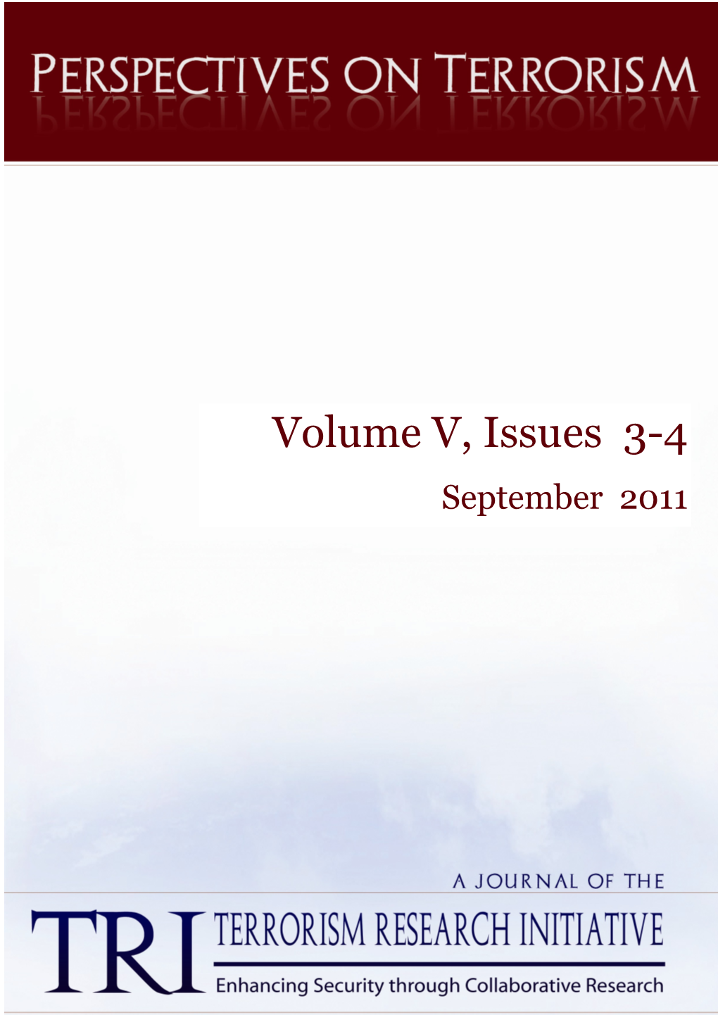 Perspectives on Terrorism, Volume 5, Issue