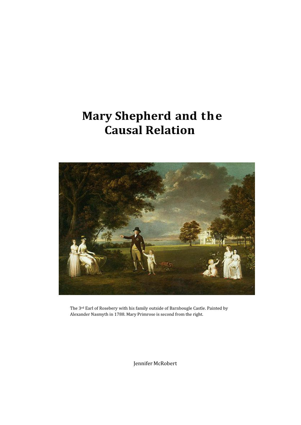 Mary Shepherd and the Causal Relation