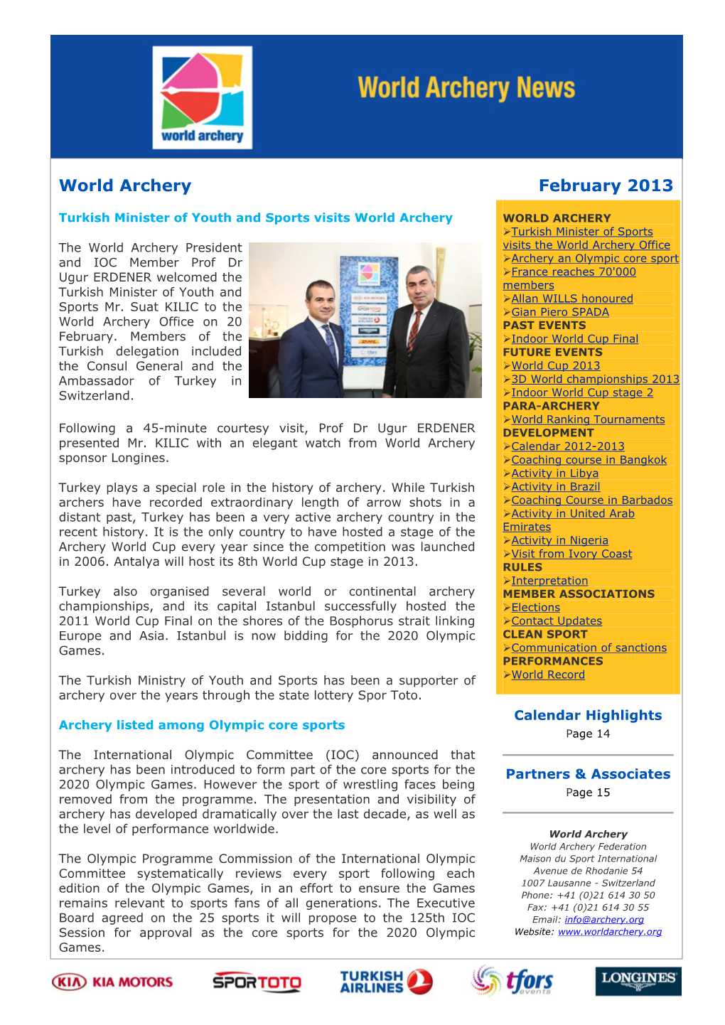 World Archery February 2013