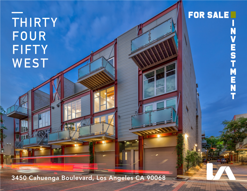 3450 Cahuenga Blvd Investment OM