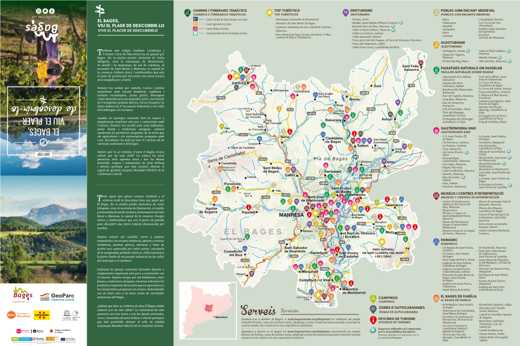 Mapa CAT-ES Turístic Del Bages 2019