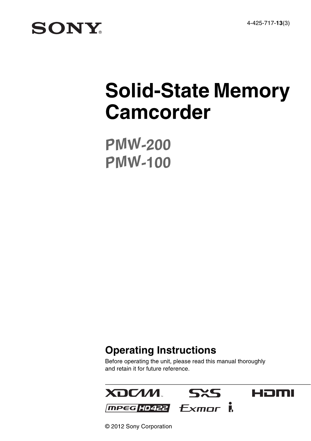 Solid-State Memory Camcorder