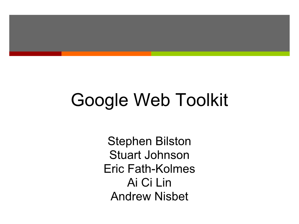 Google Webtool