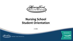 Nursing School Student Orientation