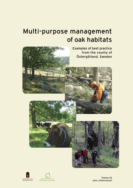 Multi-Purpose Management of Oak Habitats