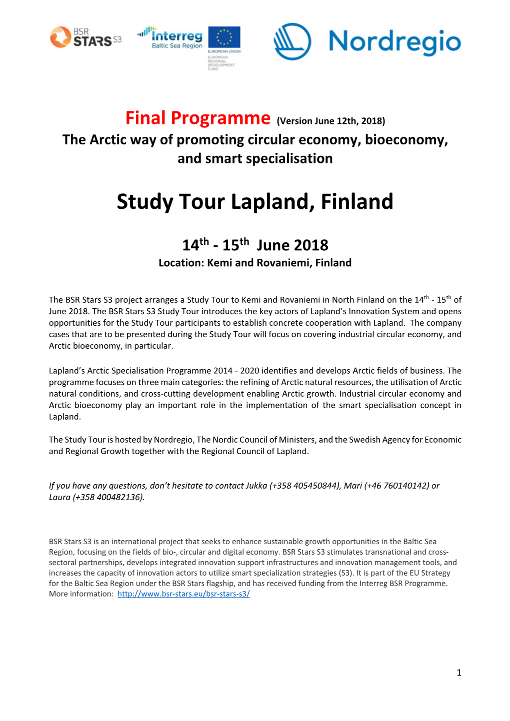 Study Tour Lapland, Finland