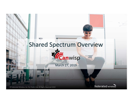 Shared Spectrum Overview