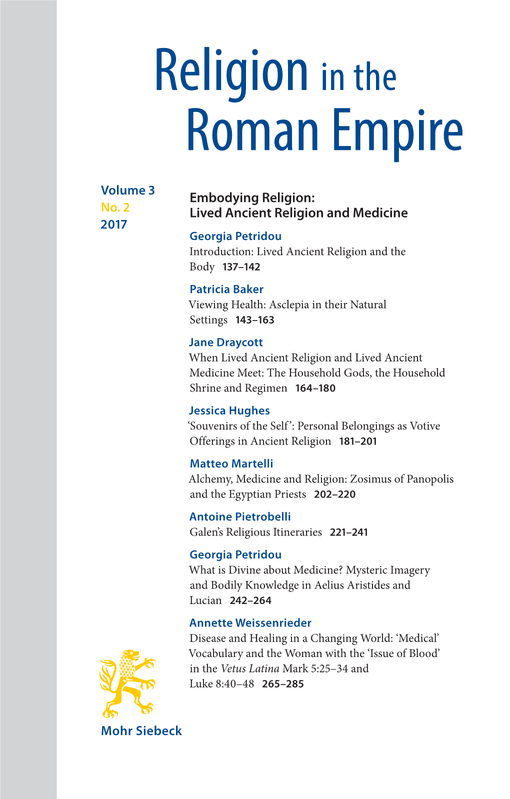 Roman Empire Religion In