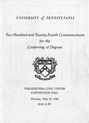 Commencement-Program-1980.Pdf