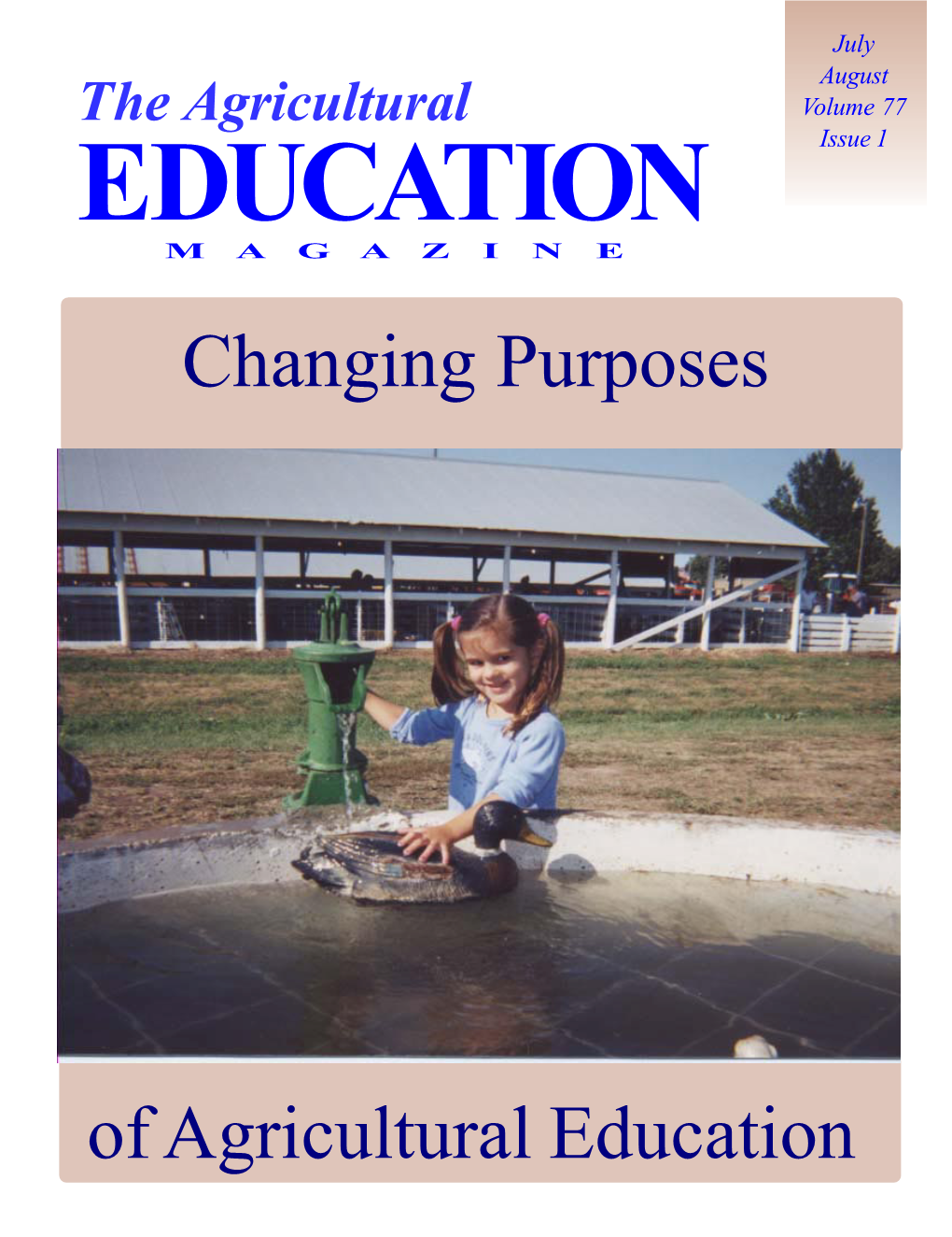 Changing Purposes of Agricultural Education