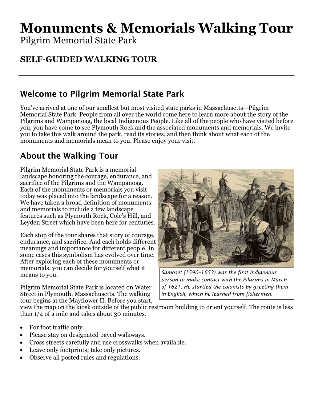 Monuments & Memorials Walking Tour
