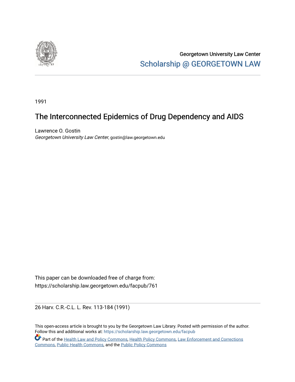 The Interconnected Epidemics of Drug Dependency and AIDS