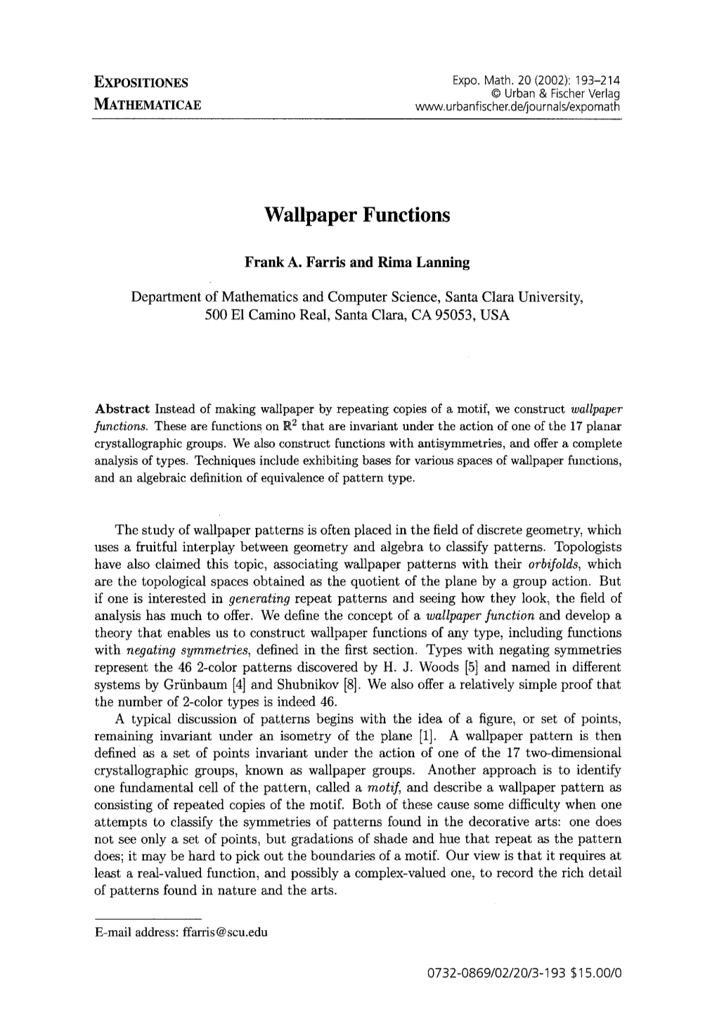 Wallpaper Functions
