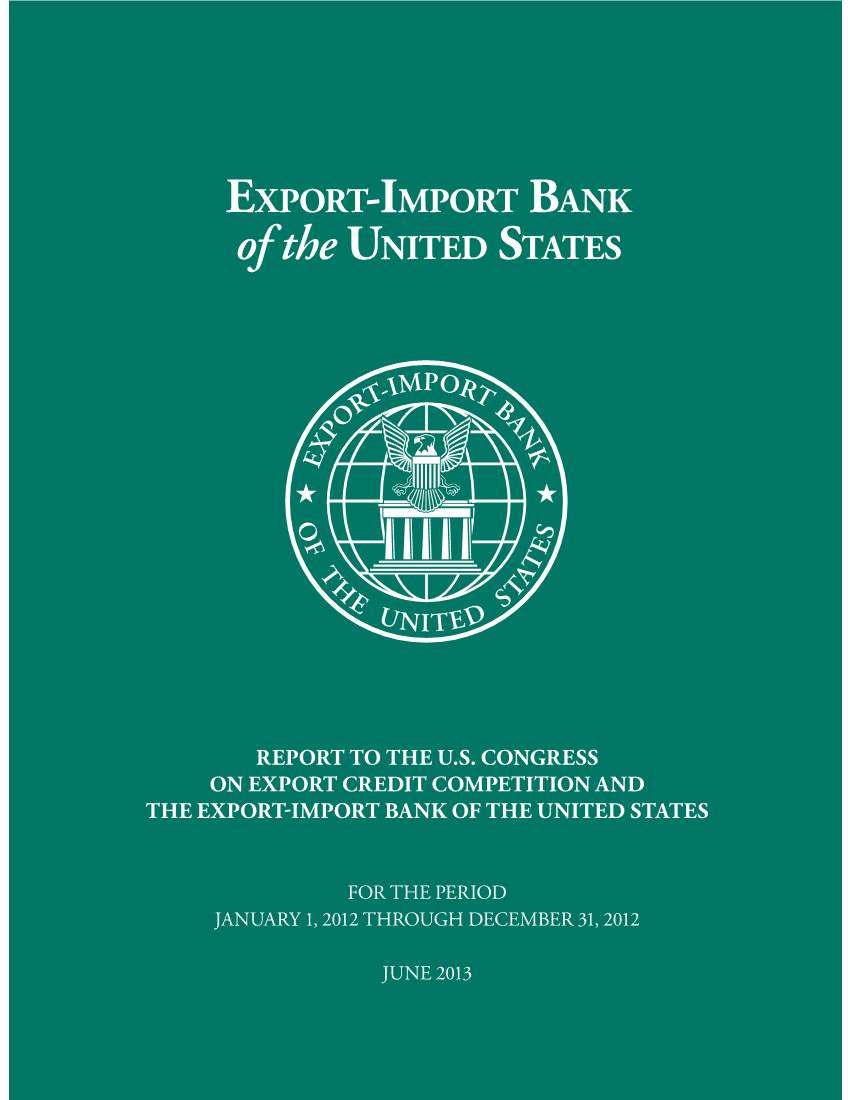 Ex-Im Bank's 2012 Competitiveness Report