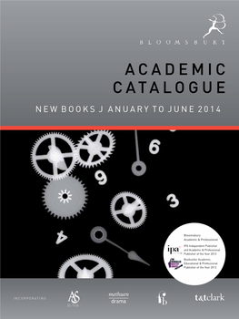 Academic Catalogue E 2014 Jun Anuary to New Books J Incorporating