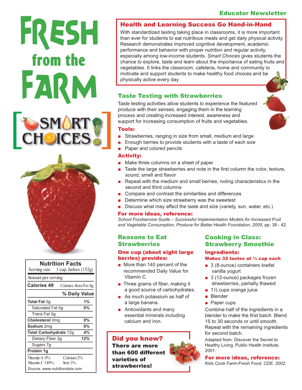 Strawberry Educator Newsletter.Indd