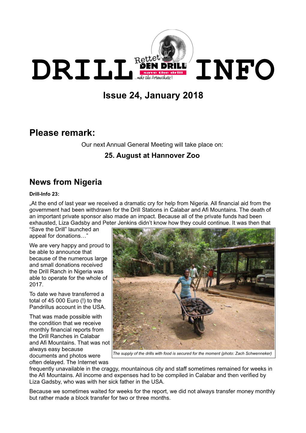 DRILL INFO Issue 24, January 2018