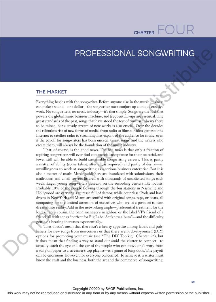 4. Professional Songwriting